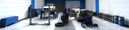 DOSCH 3D: 3D-Scenes - Car Service 02 - Plus