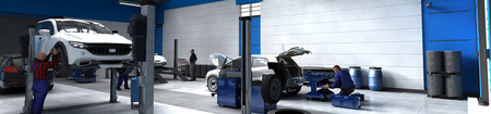 DOSCH 3D: 3D-Scenes - Car Service 02 - Plus