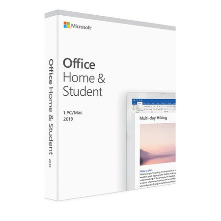 Microsoft Office Home and Student 2019 1 PC/Mac Polish Licencja elektroniczna