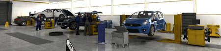 DOSCH 3D: 3D-Scenes - Car Service 03 - Plus